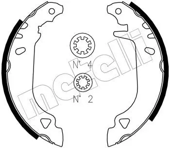 METELLI 530066J Комплект тормозных колодок
