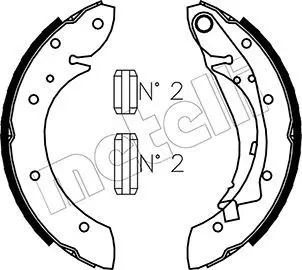 METELLI 530023 Колодки тормозные барабанные