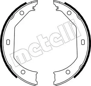 METELLI 530017 К-т бараб. тормоз. колодок