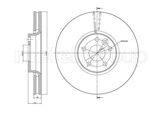 METELLI 231272C Тормозной диск