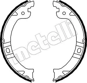 METELLI 530027 К-т бараб. тормоз. колодок