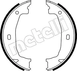 METELLI 530018 К-т бараб. тормоз. колодок