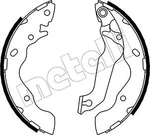METELLI 530171 Комлект тормозных накладок