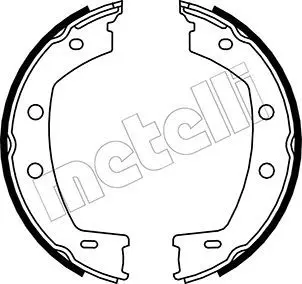 Metelli 530374 Колодки тормозные барабаные