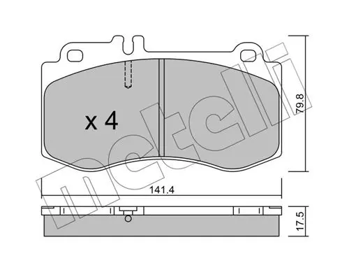 22-0827-0 Колодки тормозные MB W212/W218