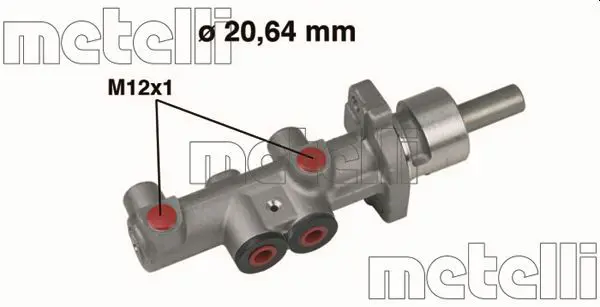 Metelli 050404 Главный тормозной цилиндр