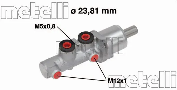 Metelli 050668 Главный тормозной цилиндр