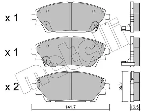 Metelli 2209920 Комплект тормозных колодок