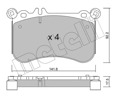 Metelli 2211330 Колодки тормозные