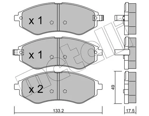 22-0508-1 КОЛОДКИ ТОРМОЗНЫЕ