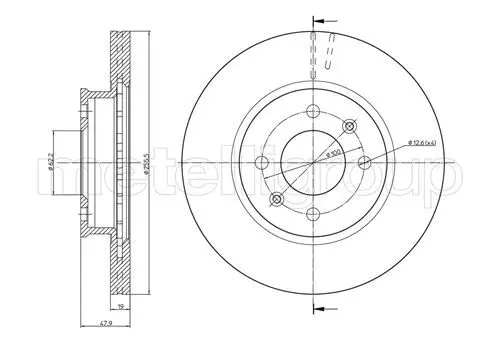 METELLI 230788 Тормозной диск