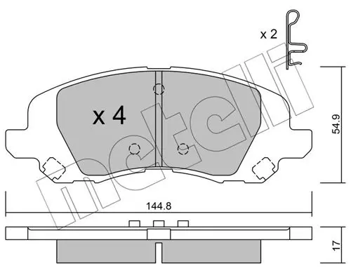 22-0861-0 Колодки тормозные MITSUBISHI