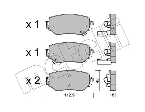 22-1192-0 Brake Pad Set, disc brake