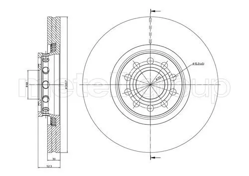 METELLI 230747C Тормозной диск