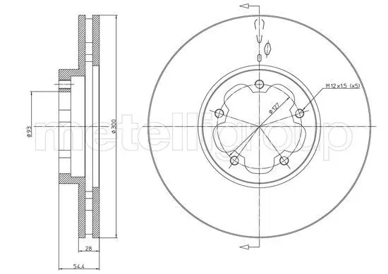 METELLI 231494 Тормозной диск