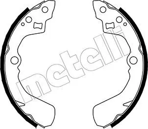 METELLI 530037 К-т бараб. тормоз. колодок