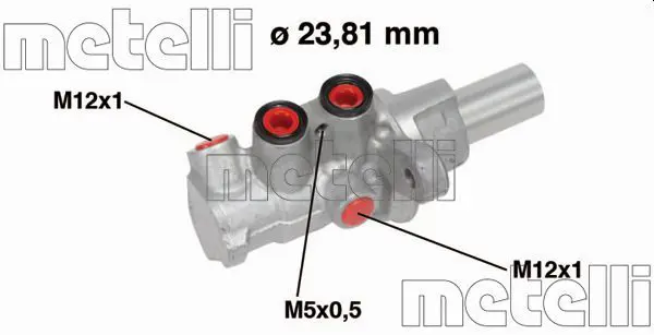 METELLI 050749 Цилиндр тормозной главный