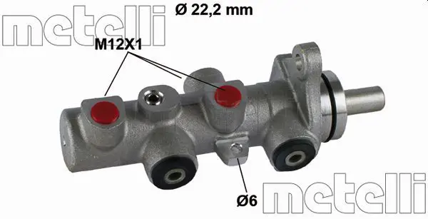 METELLI 050793 Главный тормозной цилиндр