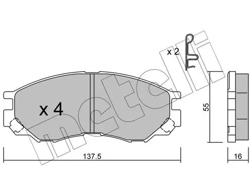 METELLI 2204010 Элемент