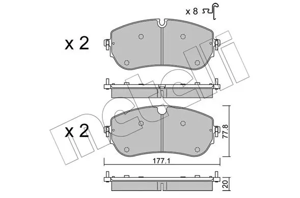 22-1342-0 Brake Pad Set, disc brake