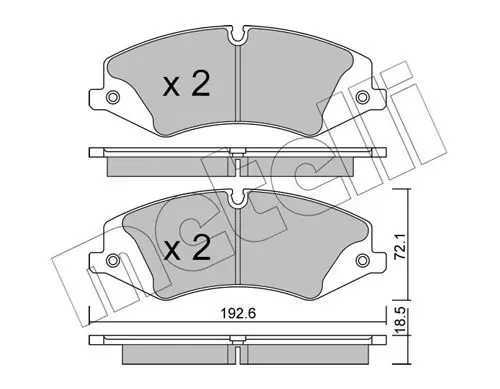 Metelli 2208360 Колодки тормозные дисковые