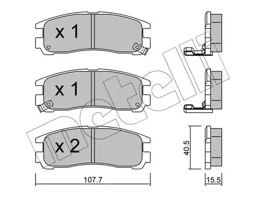 22-0398-0 Колодки тормозные задние