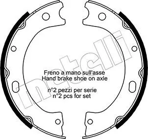 METELLI 530289 Комлект тормозных накладок