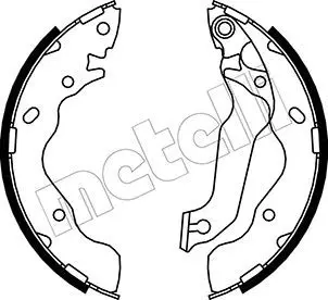 METELLI 530176 Колодки тормозные барабанные