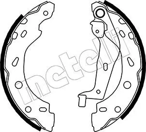 METELLI 530237 Колодки тормозные барабанные