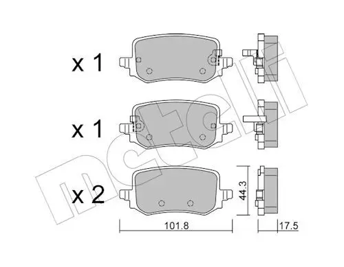METELLI 2213010 METELLI 22-1301-0 К-т дисков.