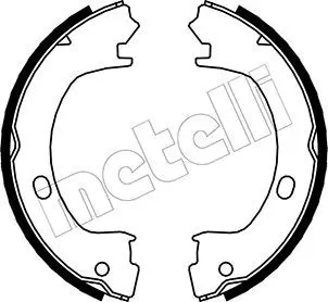 METELLI 530031 Комлект тормозных накладок