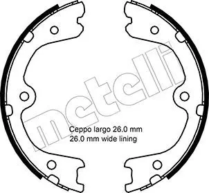 METELLI 530298 Кт бараб. тормоз. колодок