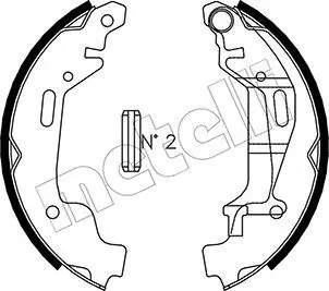 METELLI 530314 Комлект тормозных накладок