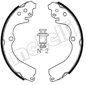 METELLI 530383 Комлект тормозных накладок