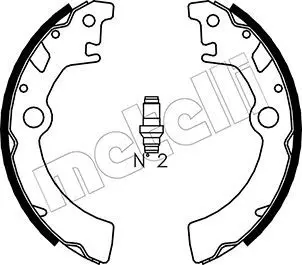 METELLI 530400 Комлект тормозных накладок