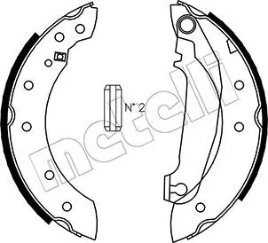 METELLI 530476 Комлект тормозных накладок
