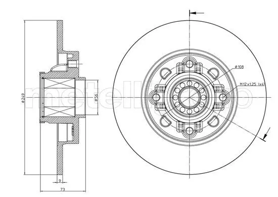 METELLI 231394 Тормозной диск