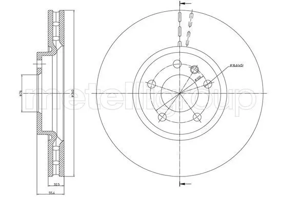 METELLI 231470C Тормозной диск