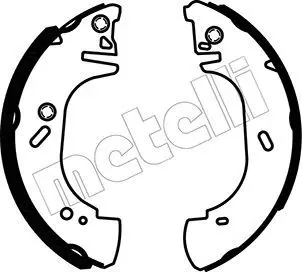 METELLI 530123 Комлект тормозных накладок