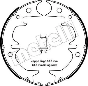 METELLI 530444 Колодки тормозные барабанные
