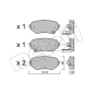 2211920 METELLI Brake Pad Set, disc brake