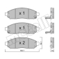 2207431 METELLI Brake Pad Set, disc brake