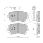 2205540 Колодки тормозные задние