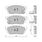 2202471 METELLI Комплект тормозных колодок