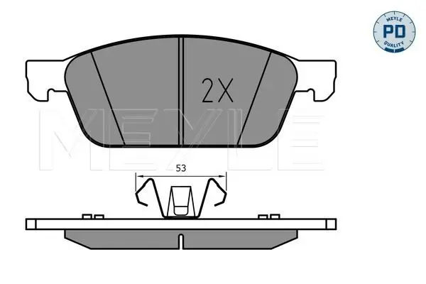 MEYLE 0252555518PD Колодки тормозные