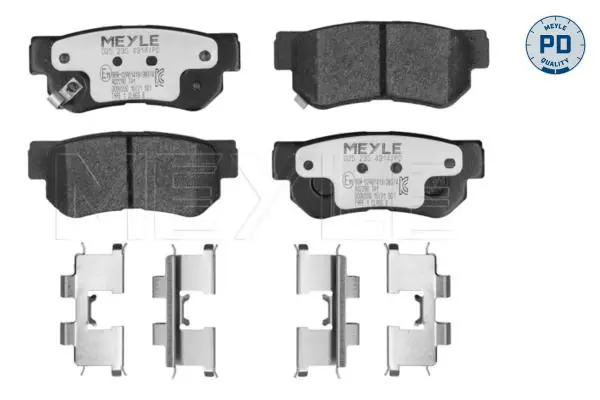 MEYLE 0252354314PD Комплект тормозных колодок,