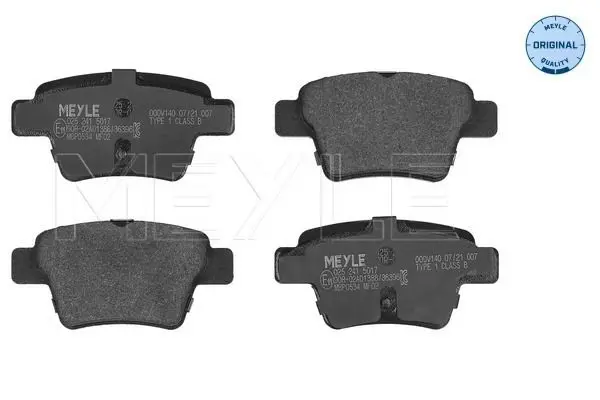 Meyle 0252415017 Колодки CITROEN C4 I / COUPE /