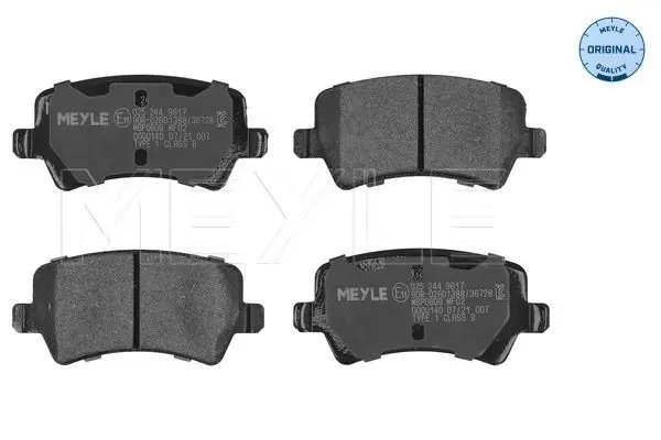 MEYLE 0252449617 Колодки тормозные дисковые