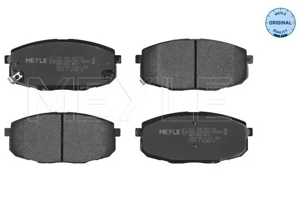 Meyle 0252396617W Комплект тормозных колодок