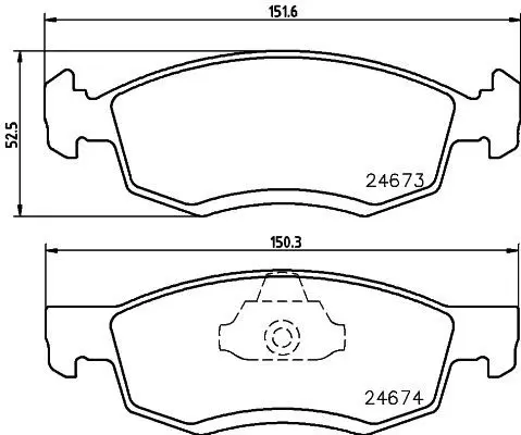 MDB2962 Колодки тормозные дисковые